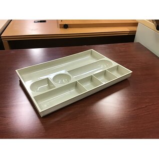 Beige plastic desk drawer organizer 3/8/24