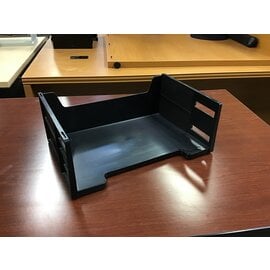 Black plastic double deep single paper tray 3/8/24