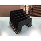 Black plastic 5 slot file holder 3/8/24