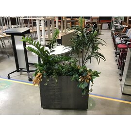 12x30x57” Artificial plant arrangement in tall metal pot 3/12/24