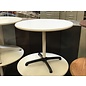 36” Grey top beige/black pedestal Steelcase round table 5/1/24