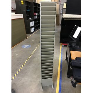 65” Beige metal standing paper sorter 3/15/24