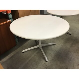 48” Round light beige table metal pedestal 5/1//24