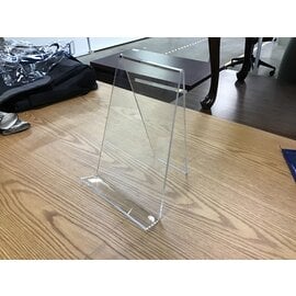 8x10 1/2” clear plastic stand 4/2/24