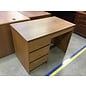 24x44x30” 4 drawer oak color left pedestal desk 4/2/24