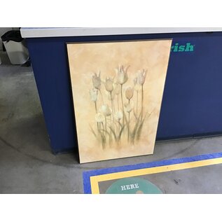 24x36” Tan tulip wooden artwork 4/16/24