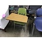 Green seat right hand tablet arm chair 4/23/24