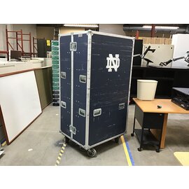 38x31x75” Olympic Company ND Football rolling storage case - 77” long when fully open 4/25/24