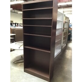 12x36x84” Brown metal bookcase with adjustable shelves 7/17/26