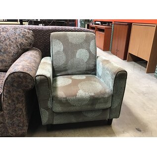 29” Light brown/teal pattern lounge chair 7/7/26
