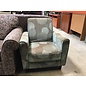 29” Light brown/teal pattern lounge chair 7/7/26