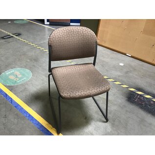 Copper pattern sled frame stackable side chair - slight wear 6/11/24