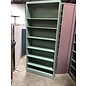 12x36x84” Green metal bookcase with adjustable shelves 12/10/25