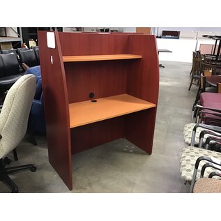 24x48x61” Two tone wooden laminate privacy desk/workstation 11/6/25