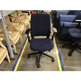 Navy blue Steelcase adjustable height desk chair 5/8/26