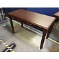 24x48x31” Cherry color wood desk w/center drawer outlets & usb port (untested) - some wear throughout 6/17/25