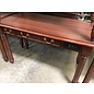 24x48x31” Cherry color wood desk w/center drawer outlets & usb port (untested) - some wear throughout 6/17/25