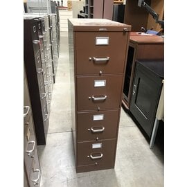 28x15x52” Brown metal Steelcase 4 drawer vertical file cabinet 1/26/26