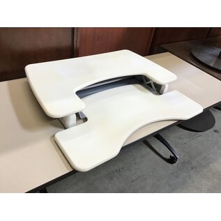 36” White standing Varidesk ProPlus - some fading 8/7/26