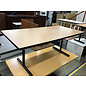 36x72x29 1/2” Tan laminate top black metal legs table 10/6/25