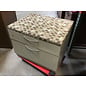 24x30x22” Beige metal lateral file/storage cabinet with cushioned patterned top 1/22/25