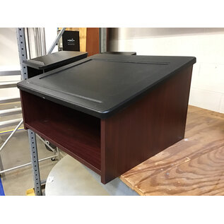 20x24x13 1/2” Black top cherry color table top lectern 9/9/26