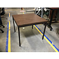 26x26x22” Dark oak laminate top metal frame square coffee table 4/28/25