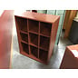 18x30x38” Cherry color laminate 9 cubby shelving unit 6/13/25
