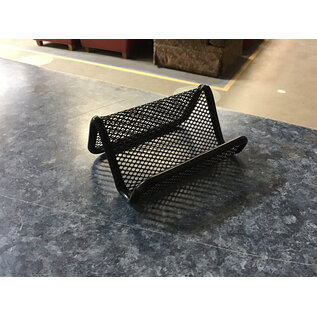 Black metal mesh business card holder 4/30/25
