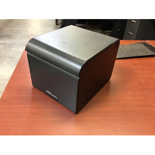 7 1/2x6 1/2x5 1/2” Black plastic index card holder 5/14/25