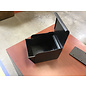 7 1/2x6 1/2x5 1/2” Black plastic index card holder 5/14/25