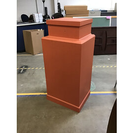 20x24x52” Light orange display pedestal 5/21/25
