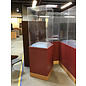 24x24x84” Burgundy red display case with plexiglass top 9/30/25