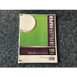 Midland 10.5x8in 150 Sheet Wide Ruled Note Book/Filler Paper - New 6/10/25