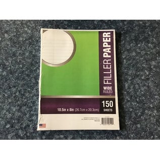 Midland 10.5x8in 150 Sheet Wide Ruled Note Book/Filler Paper - New 6/10/25