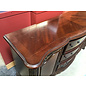 19x66x35 1/2” Dark cherry color buffet cabinet - nicks and scratches throughout/needs new hardware 6/10/25