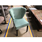 Teal padded wing back  lounge/side  chair 6/10/25