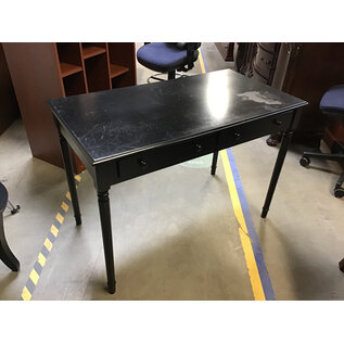 23x43x30” Black 2 drawer desk - some scratches and wear 6/13/25