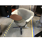 32” Wing back beige pattern tablet arm swivel chair 6/13/25