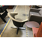 32” Wing back beige pattern tablet arm swivel chair 6/13/25