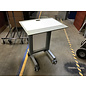 20x26 1/2” White and grey adjustable height keyboard/computer stand on castors 6/13/25