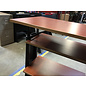 20x35” Wood grain laminate black frame 2 shelf stand 6/13/25