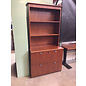 21x36x73 1/2” Wood 2 drawer lateral file cabinet with top bookcase 6/17/25