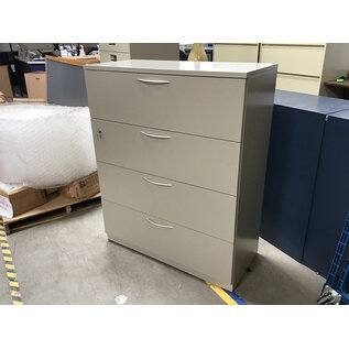 19x42x52” Tan metal 4 drawer lateral file cabinet 2/9/26