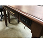 24x48x31” Cherry color wood desk w/center drawer outlets & usb port (untested) - newer hardware - some wear throughout 6/20/25