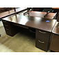 30x72x29” Dark cherry color double pedestal desk 6/24/25