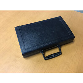 8x13x4” Black plastic hard instrument case 7/8/25