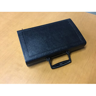 8x13x4” Black plastic hard instrument case 7/8/25