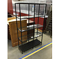 14x39 1/2x69” Black metal frame glass shelves bookcase 9/30/25