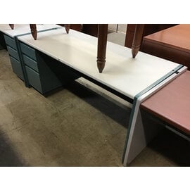 30x70x30” Teal metal Steelcase left pedestal desk 9/23/25